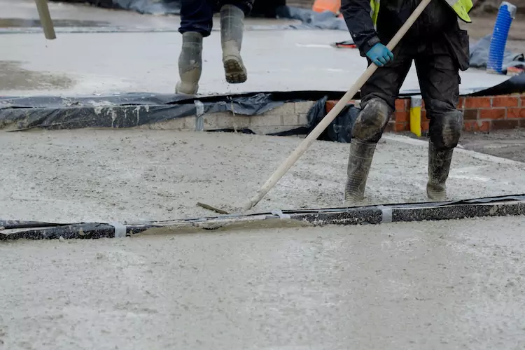 Insured concreter levelling concrete